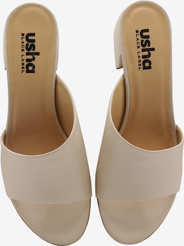 usha BLACK LABEL Pantolette in Beige