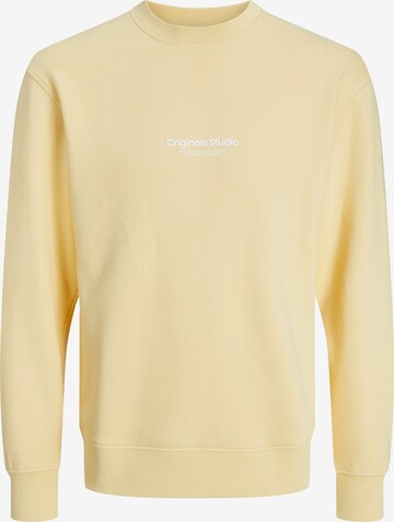 JACK & JONES Sweatshirt 'Vesterbro' i gul: framsida