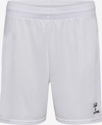 Hummel Sportshorts 'Essential' in Weiß: Vorderseite