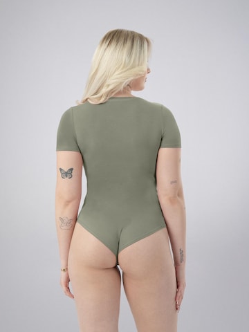 LEAFLETIC - Body 'Leafletic Women’s Short Sleeve U-Neck Bodysuit' en verde