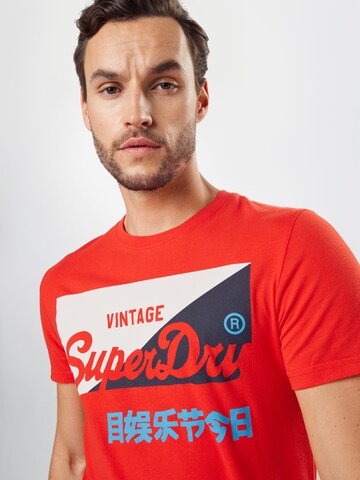 Superdry Regular fit Shirt 'PRIMARY' in Rood