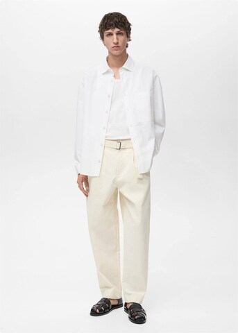 MANGO MAN Regular fit Button Up Shirt 'Antares' in White