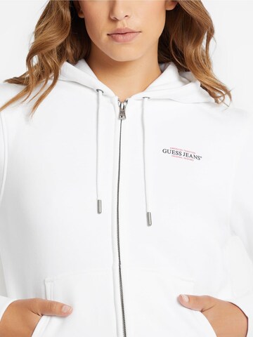 GUESS Sweatjacke in Weiß