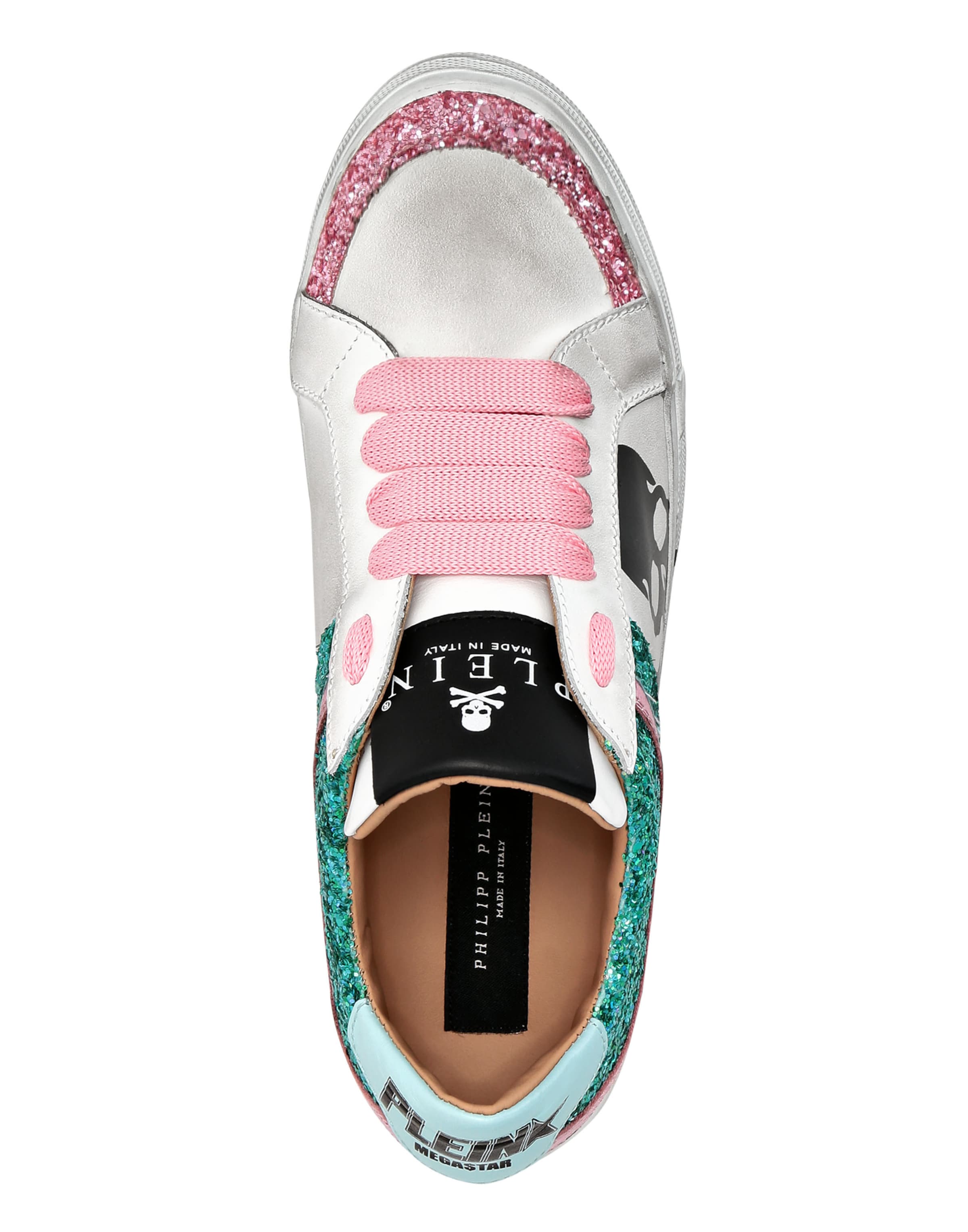 Philipp Plein Sneakers laag 'Skull' in Groen