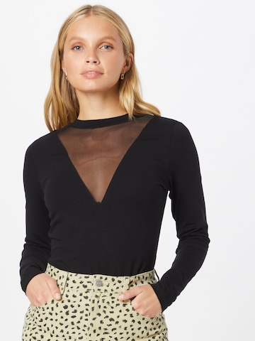 ABOUT YOU - Camisa body 'Philine' em preto: frente