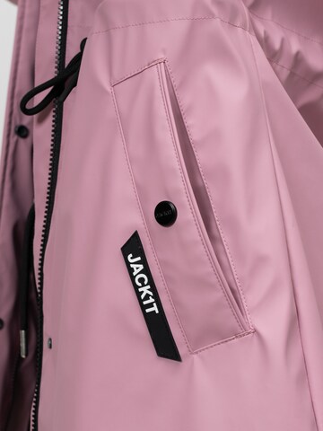 Giacca per outdoor ' Aurora-Regenmantel mit Cape ' di JACK1T in rosa