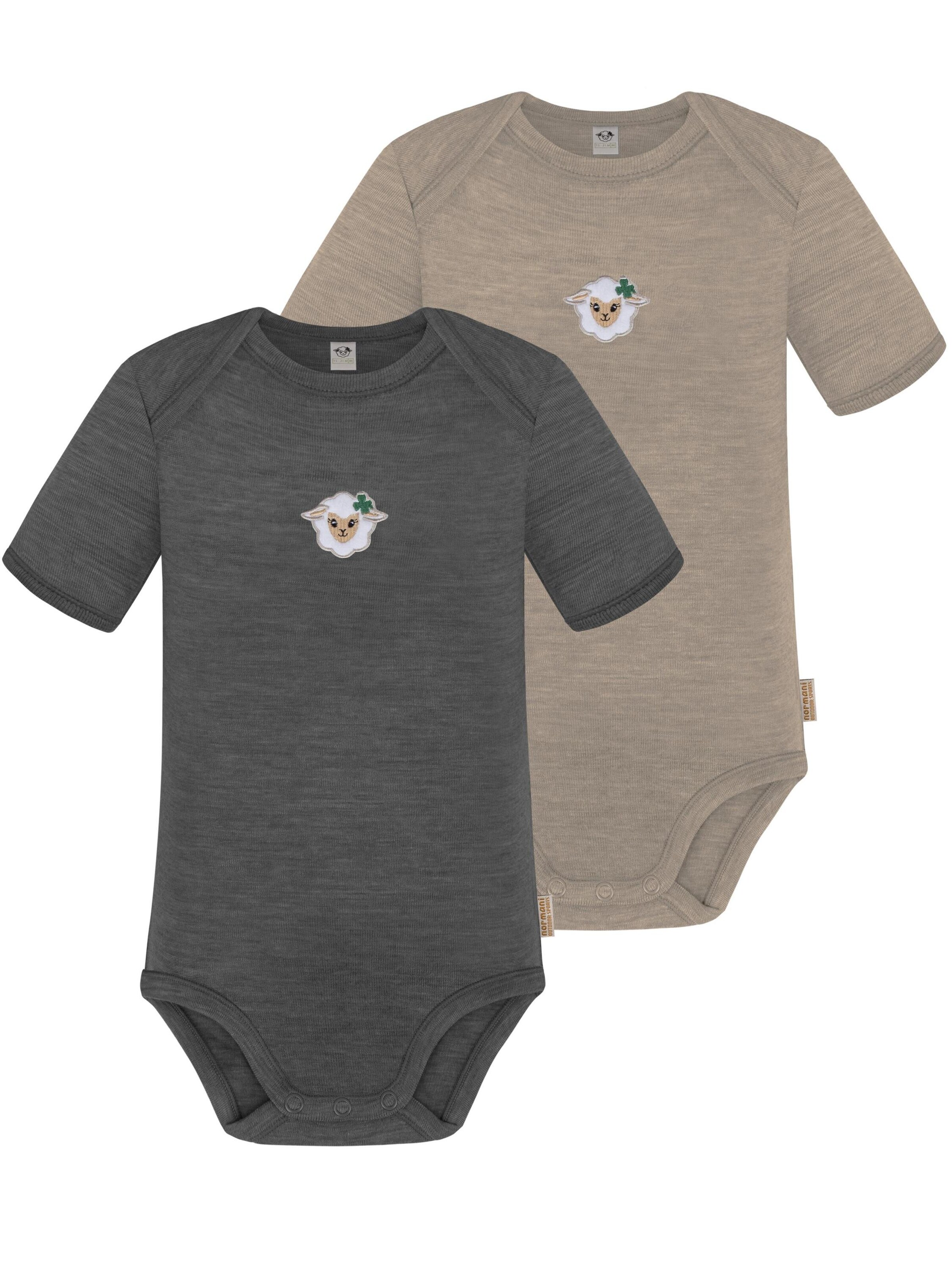 normani Strampler/Body 'Tauranga' in Beige: Vorderseite