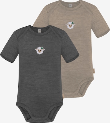 normani Strampler/Body 'Tauranga' in Beige: Vorderseite