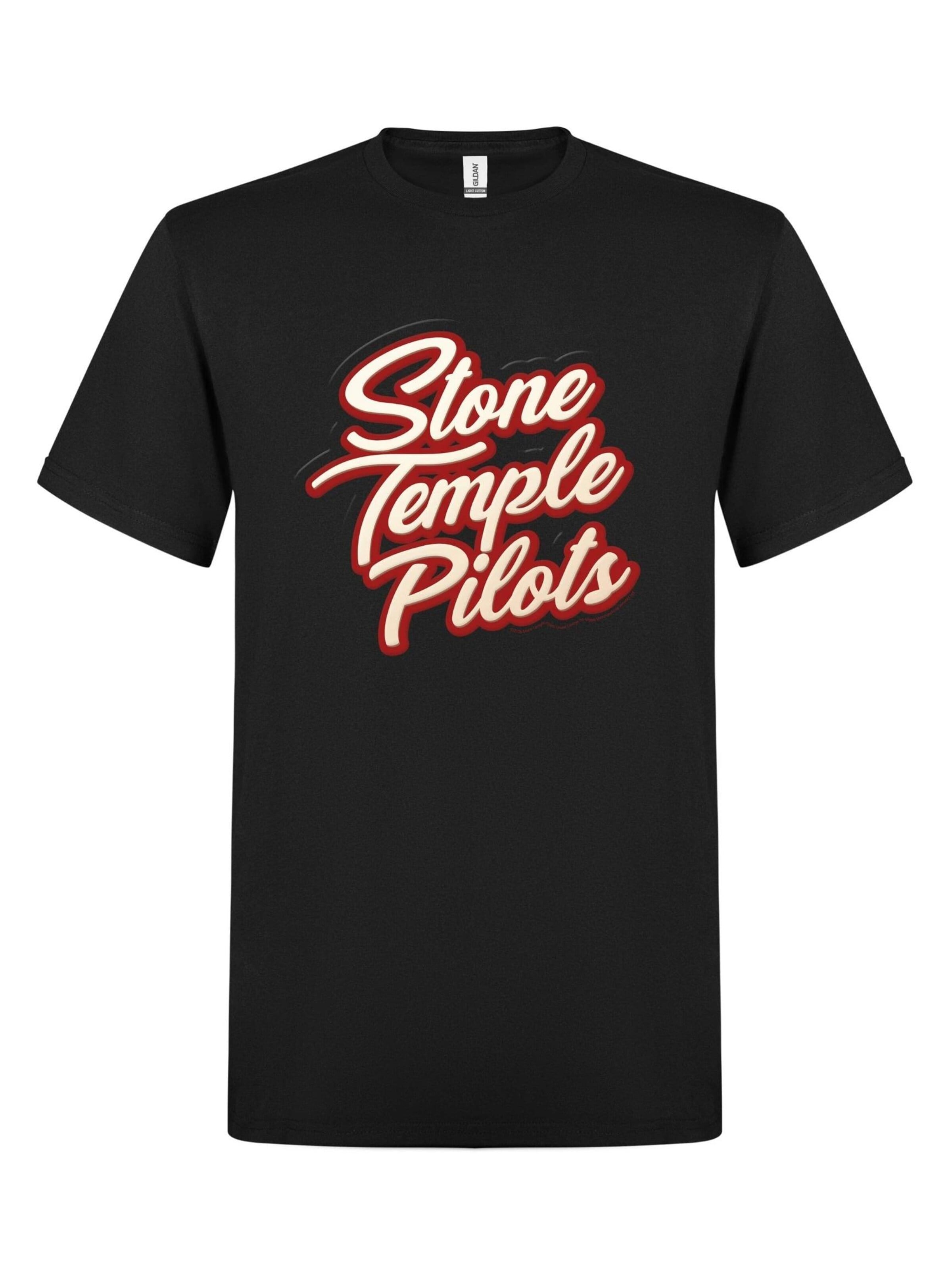 Stone Temple Pilots Shirt 'Stone Temple Pilots Logo T-Shirt' in Black: front