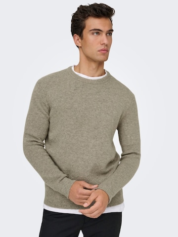 Pullover '22035025' di Only & Sons in beige