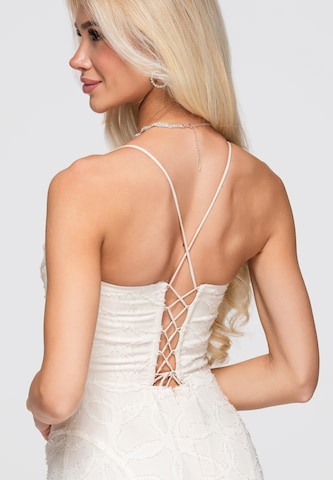 Ombre Kleid in Beige
