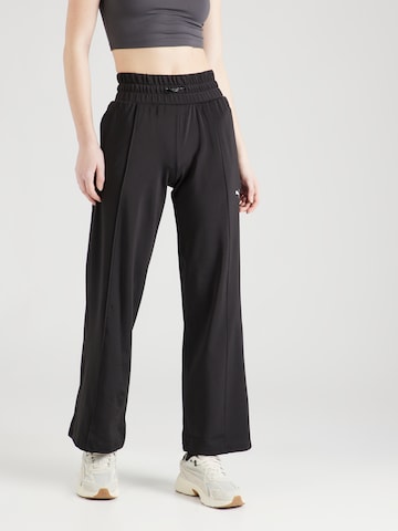 PUMA Wide leg Παντελόνι φόρμας 'Fit Double' σε μαύρο: μπροστά