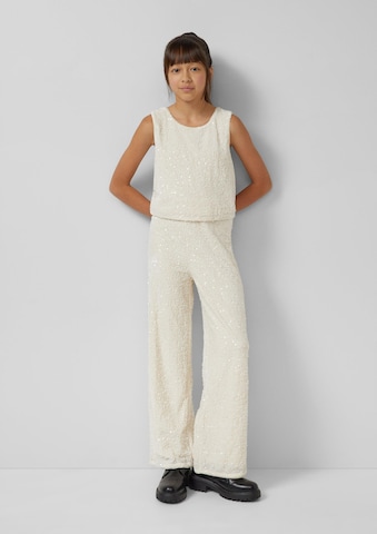 s.Oliver Wide leg Broek in Beige