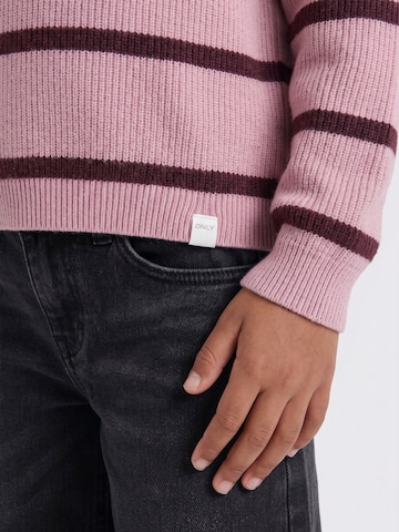 Only Mini Pullover 'KMGFRANCA' in Lila