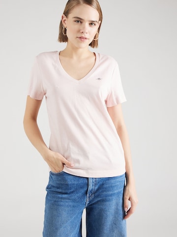T-shirt GANT en rose : devant