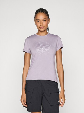 COLUMBIA Funkcionalna majica | vijolična barva: sprednja stran