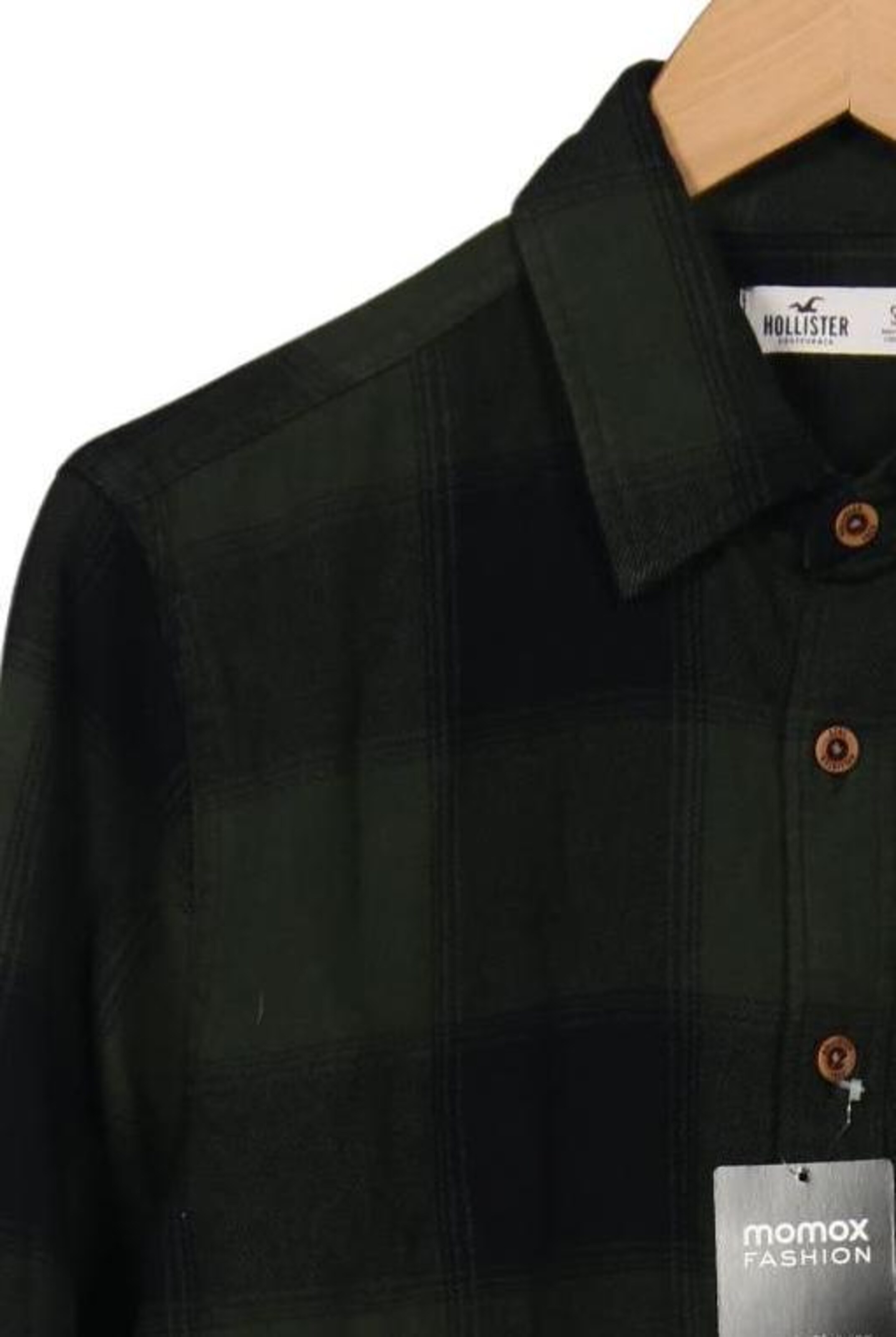HOLLISTER Button Up Shirt in S in Green