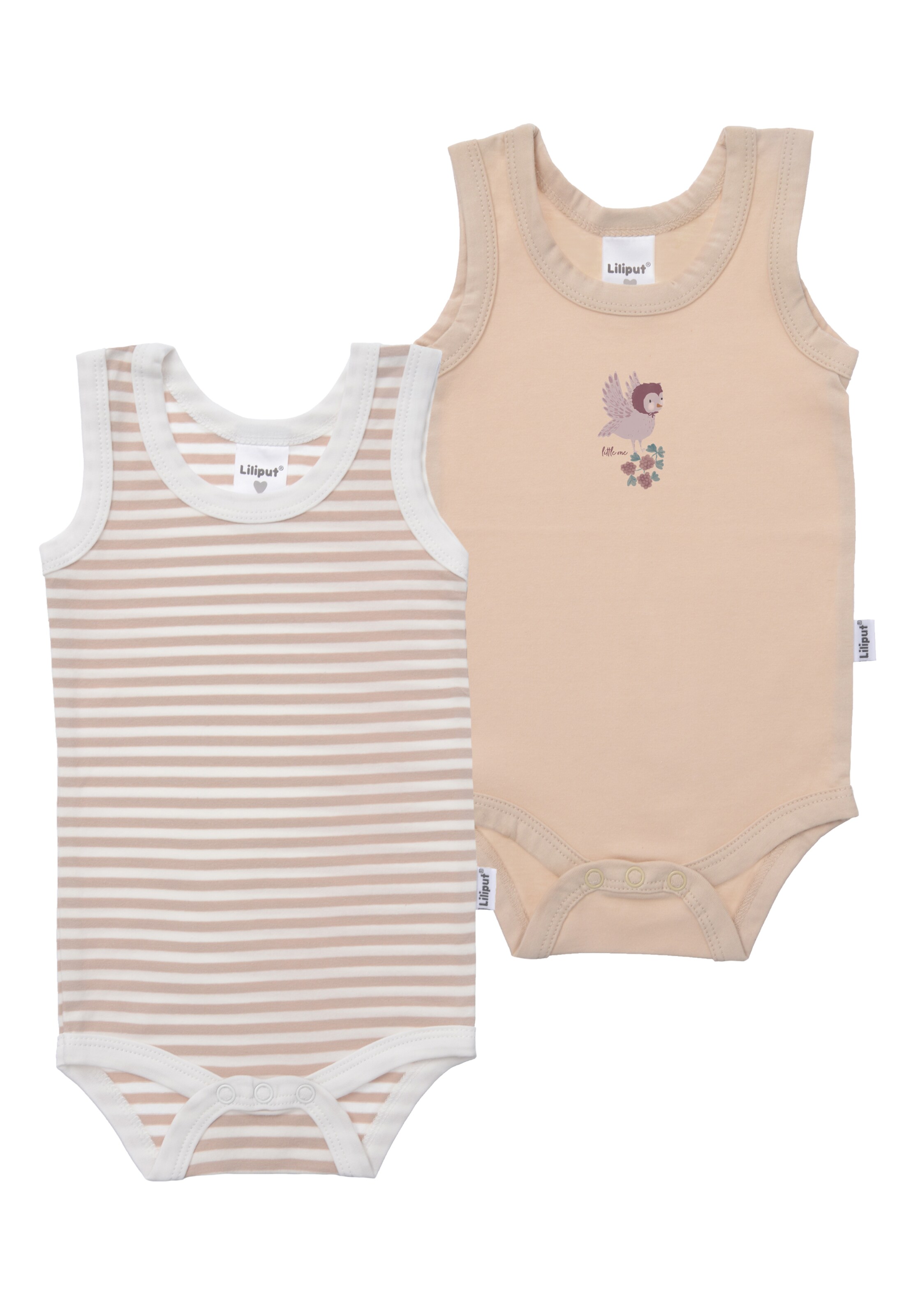 LILIPUT Romper/Bodysuit 'Eule' in Beige: front