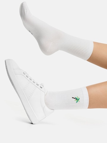 Nur Die Socks ' Good Vibes Motiv Statement Socken Tennissocken ' in White