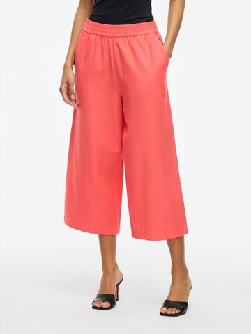 VILA Wide leg Broek in Oranje: voorkant