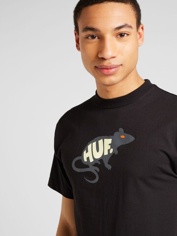 HUF - Camiseta 'Mans Best Friend' en negro