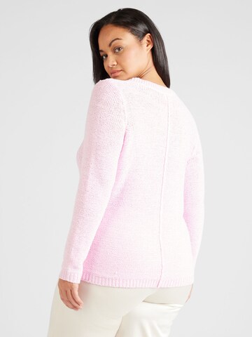 ONLY Carmakoma - Pullover 'NEW FOXY' em rosa