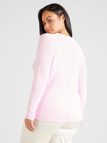 ONLY Carmakoma Pullover 'NEW FOXY' in Pink