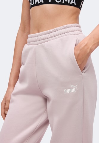 PUMA Tapered Παντελόνι φόρμας 'ESS No. 1' σε ροζ