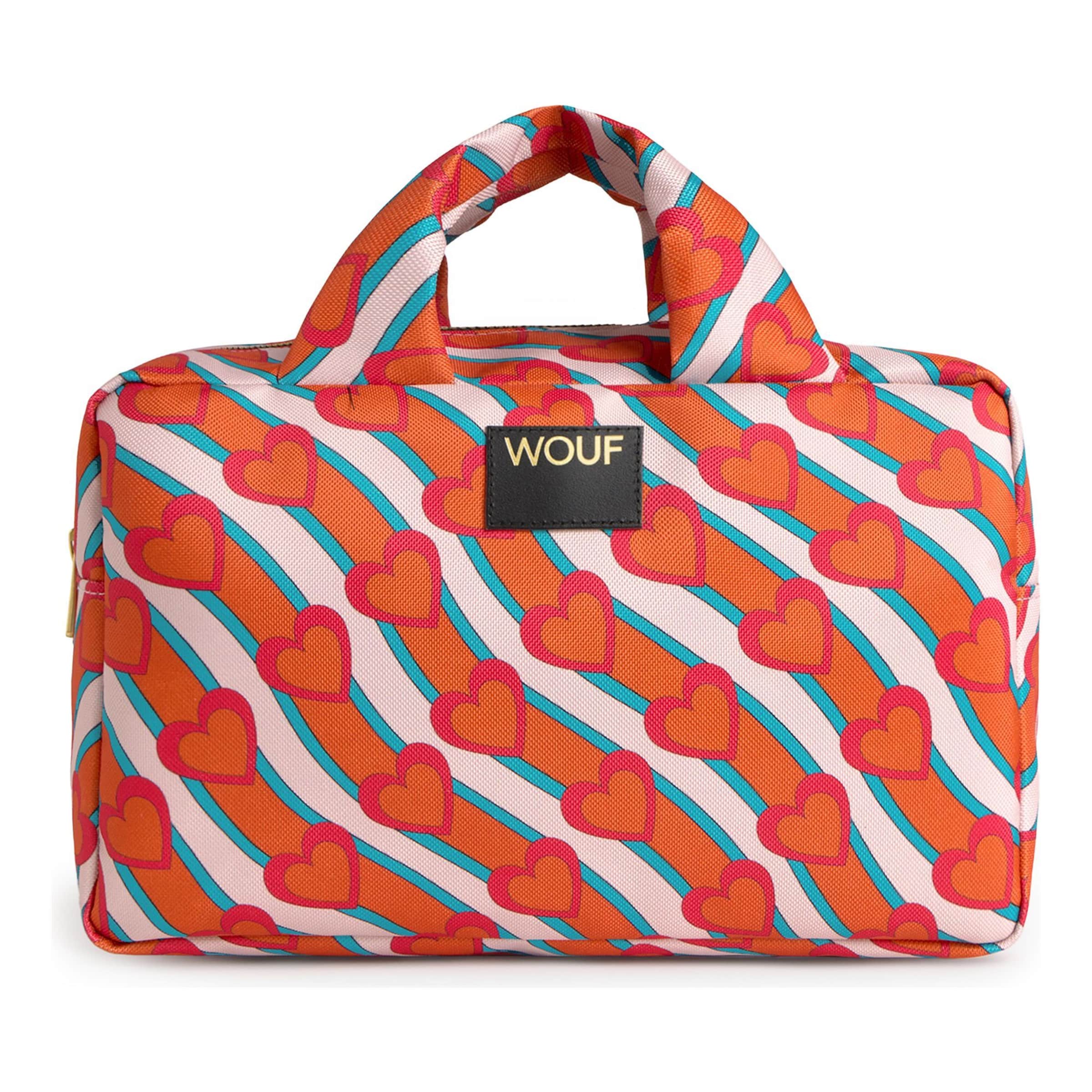 Trousses de toilette 'Daily' Wouf en orange : devant