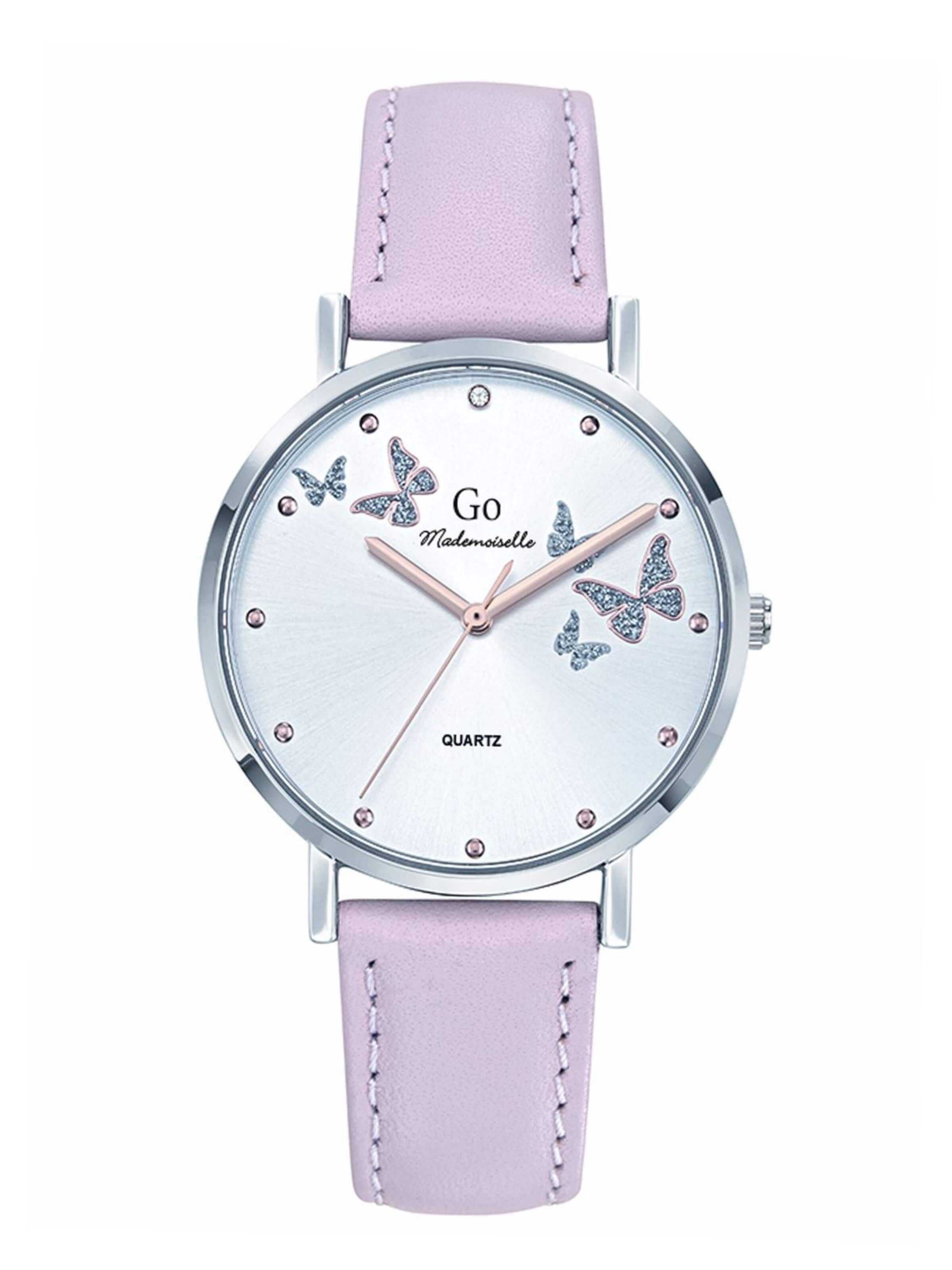 GO GirlOnly - Reloj analógico en rosa: frente