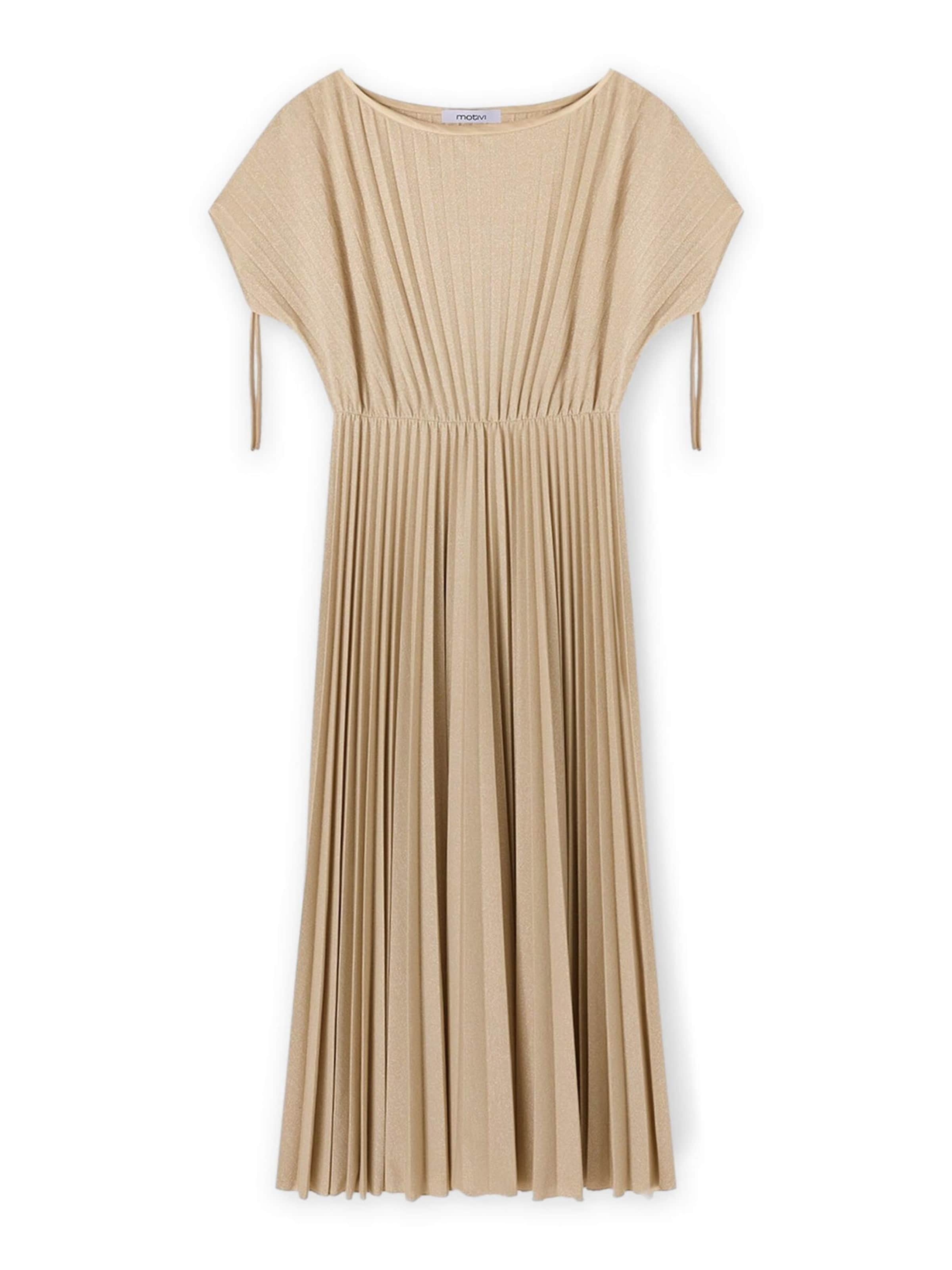 MOTIVI Jurk in Beige: voorkant
