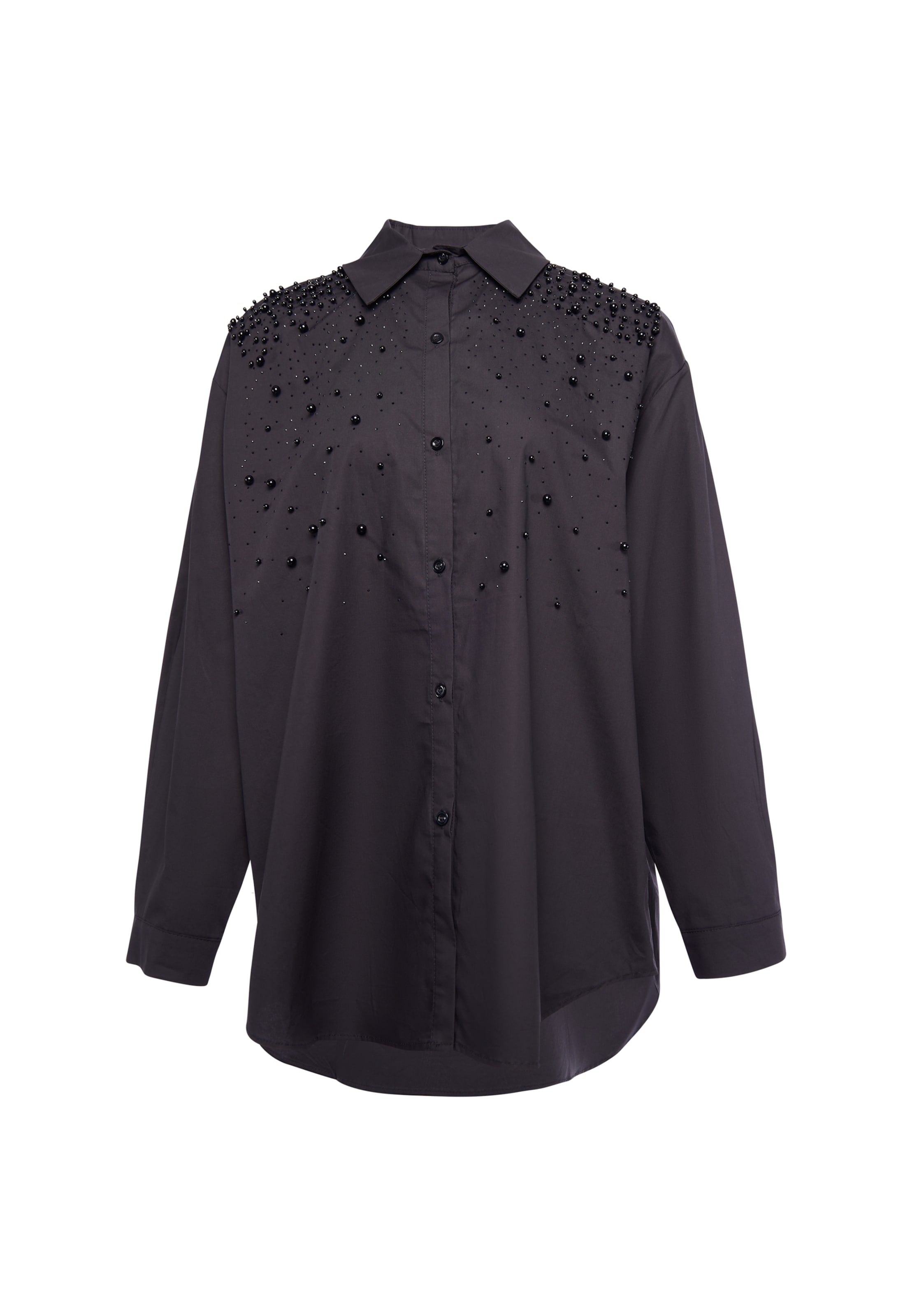 faina Blouse in Black: front