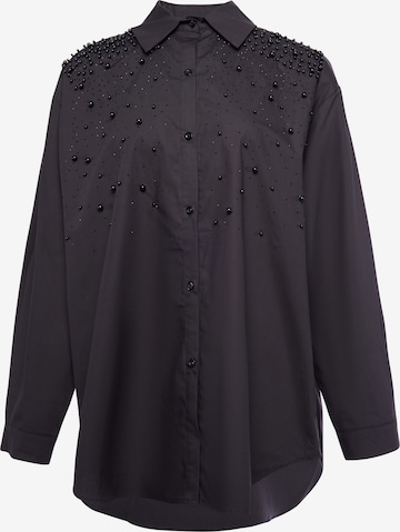 faina - Blusa en negro: frente