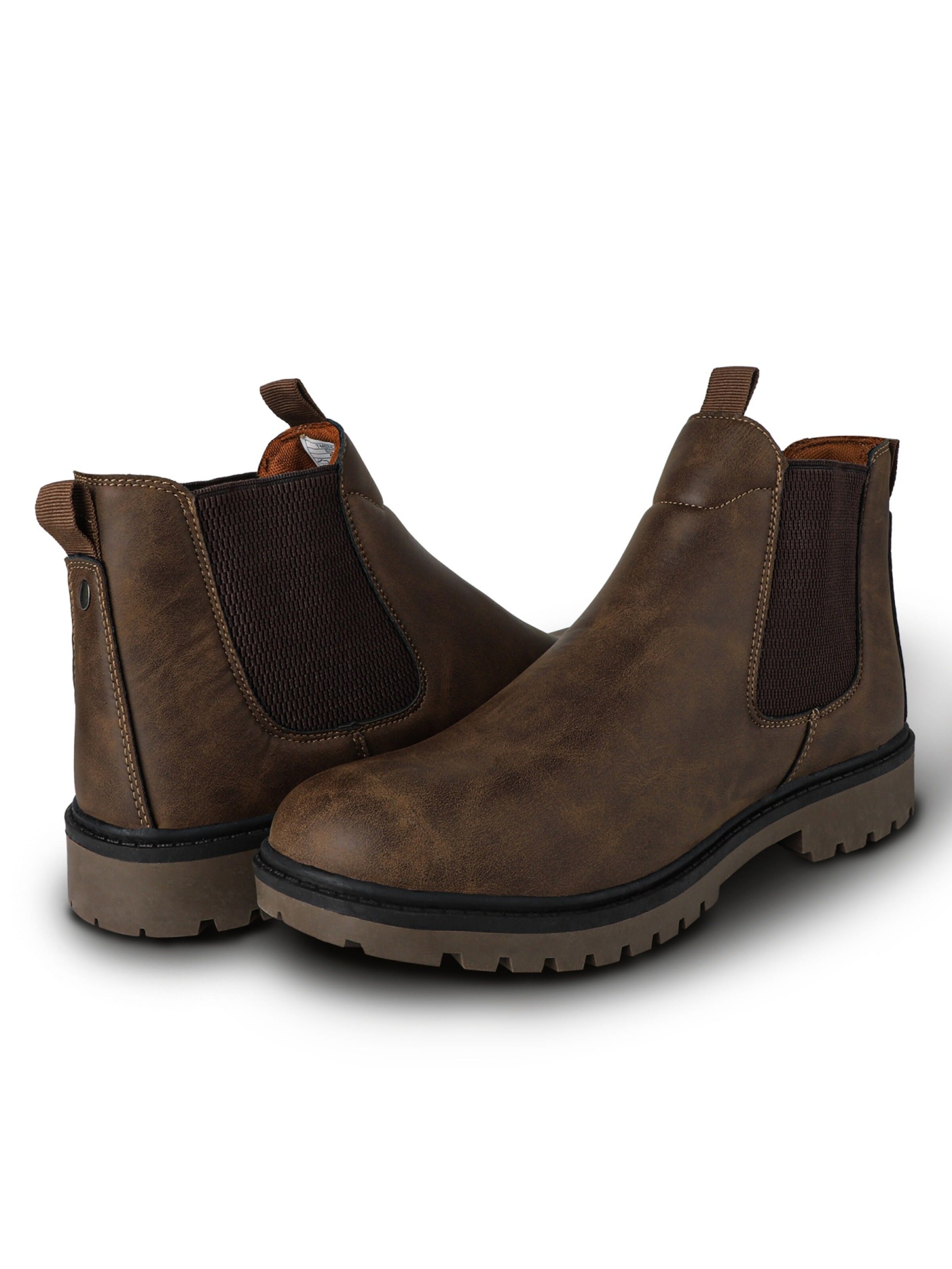 Chelsea Boots 'TIESTRA Herren Chelsea Stiefel, Pull On Knöchel Stiefel mit Griff Sohle' Tiestra en marron