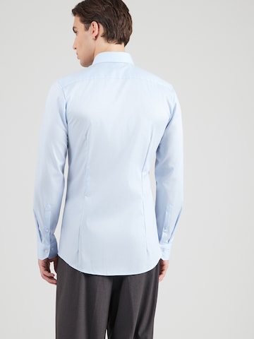 zils OLYMP Slim fit Biroja krekls 'No 6'