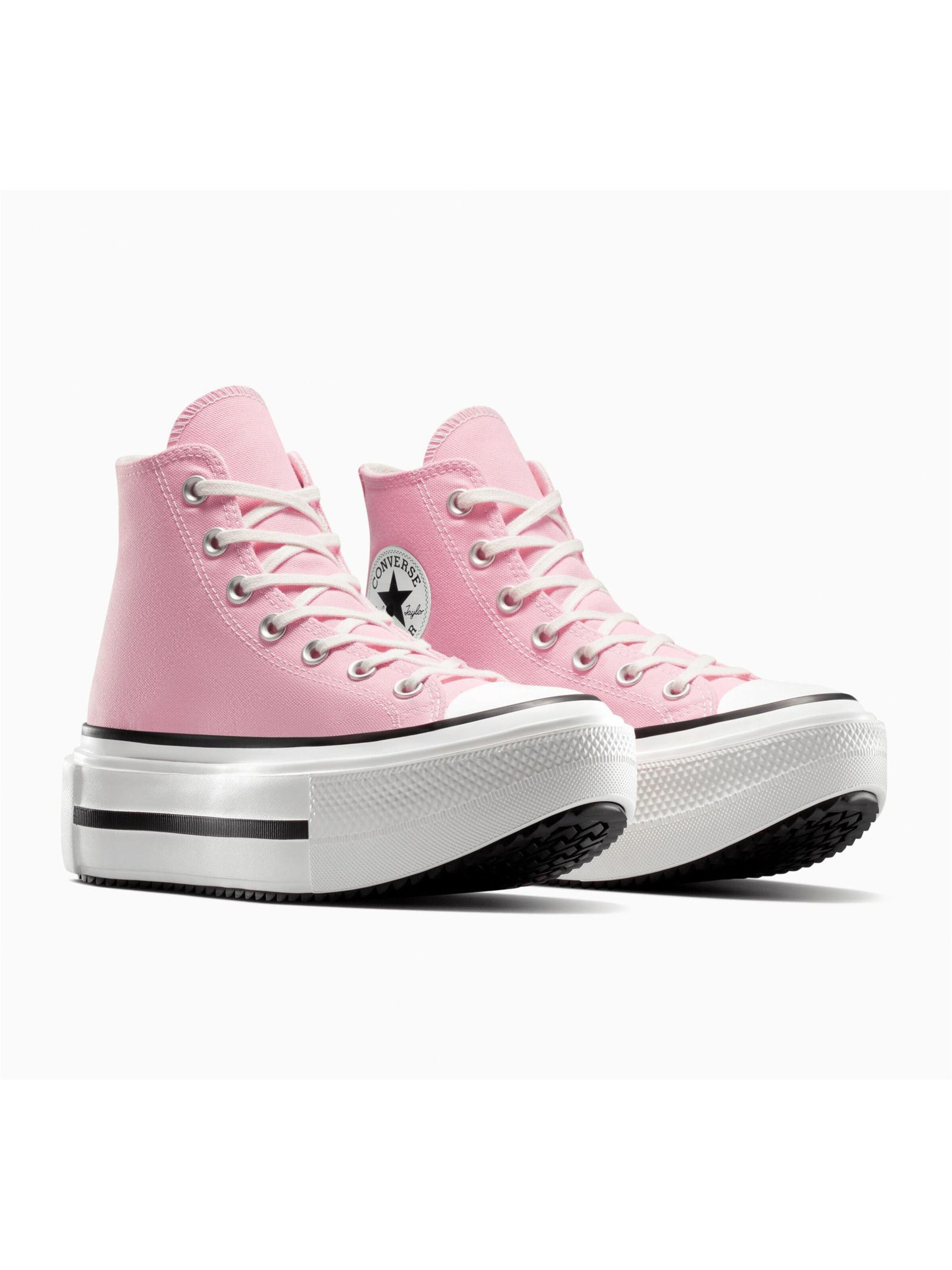 Baskets hautes 'CTAS LIFT DOUBLE STACK HI' CONVERSE en rose