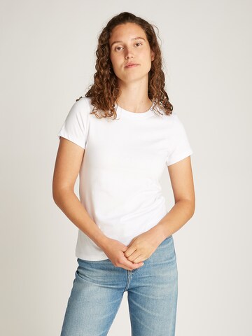 Maglietta 'ELASTIC T' di Calvin Klein Jeans in bianco: frontale