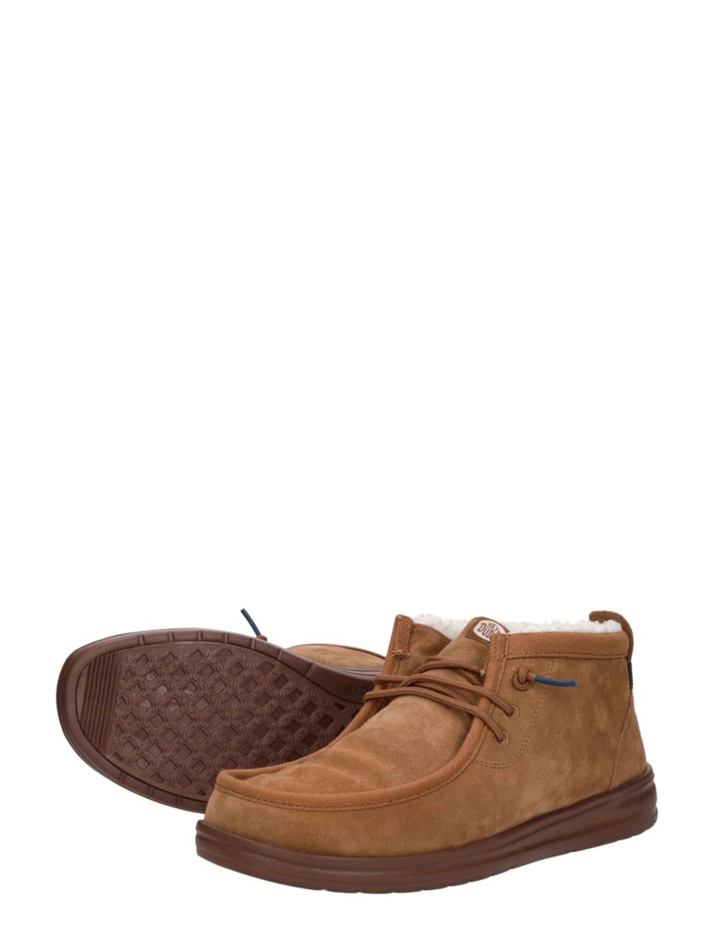 HEY DUDE Lace-up boot 'Wally Mid' in Brown