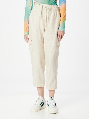 Regular Pantalon cargo GAP en beige : devant