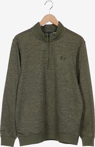 UNDER ARMOUR Sweatshirt & Zip-Up Hoodie in L in Green: front