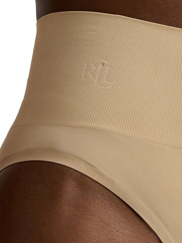 Lauren Ralph Lauren Slip ' High Cut Brief - Luxe Smoothing ' in Beige