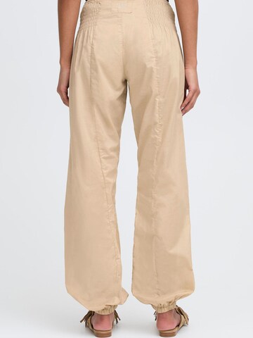 PULZ Jeans Tapered Trousers ' PZJill ' in Brown
