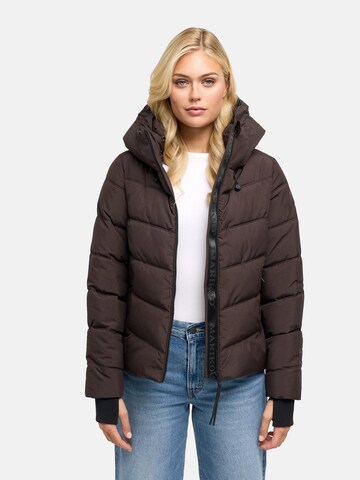 MARIKOO Winterjas in Bruin: voorkant