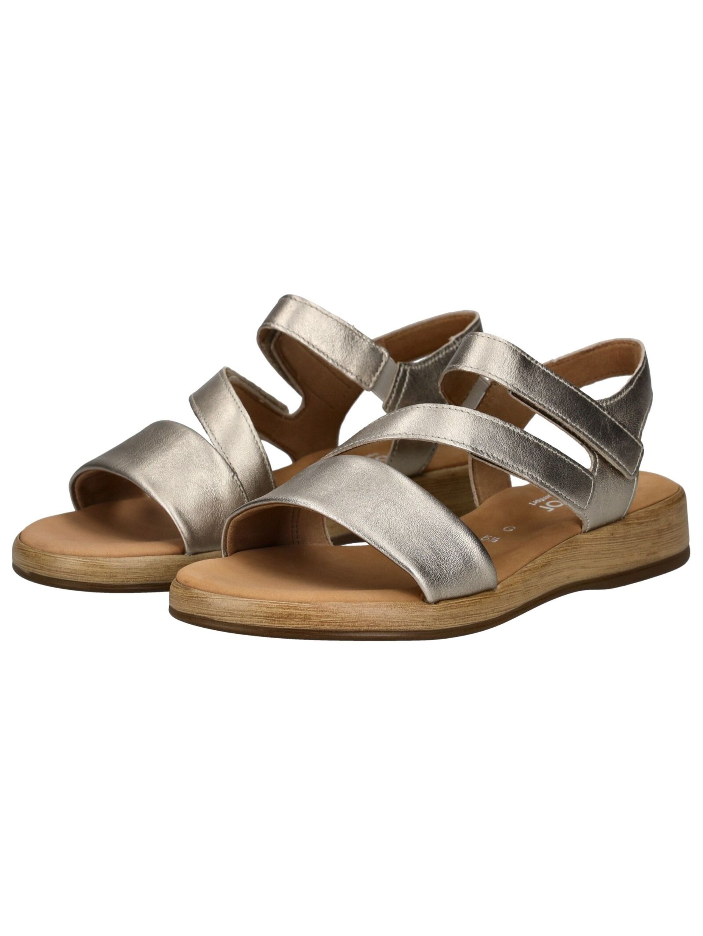GABOR Strap sandal in Silver