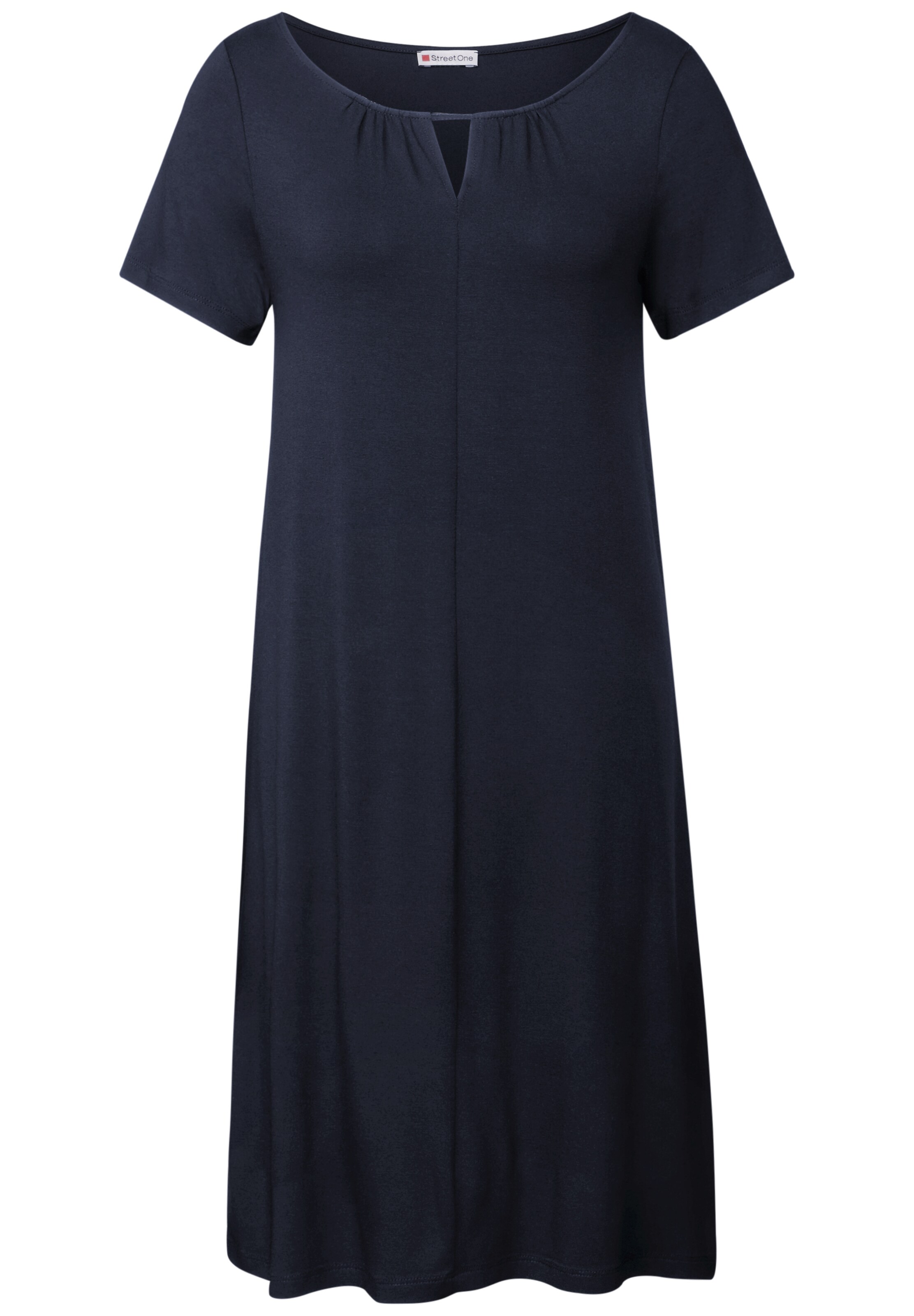 STREET ONE Jersey Kleid in Blau: Vorderseite