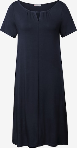 STREET ONE Jersey Kleid in Blau: Vorderseite