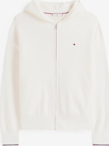 TOMMY HILFIGER Sweatjacke in Weiß: Vorderseite