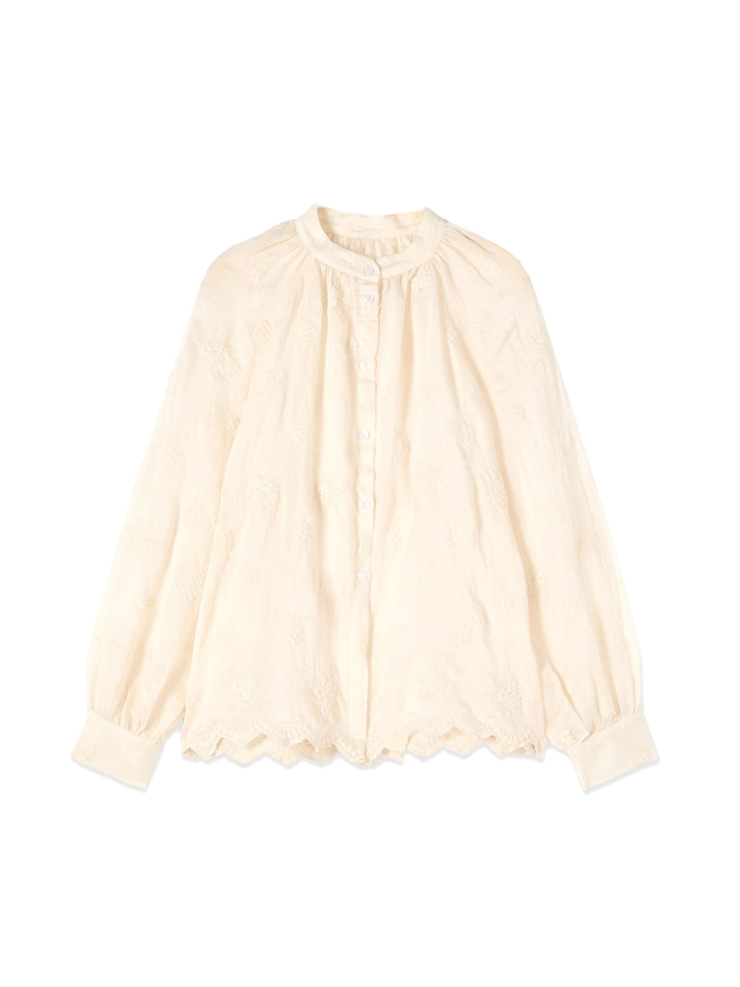 oltre Blouse in Beige: voorkant