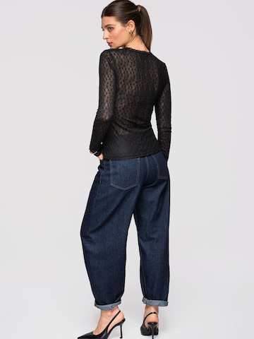 Camicia da donna di Ombre in nero