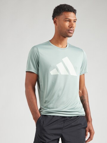 T-Shirt fonctionnel 'Run It' ADIDAS PERFORMANCE en vert : devant